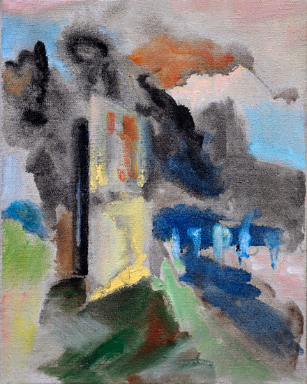 Dve�e, 50x40 cm, olej na pl�tn�, 2010